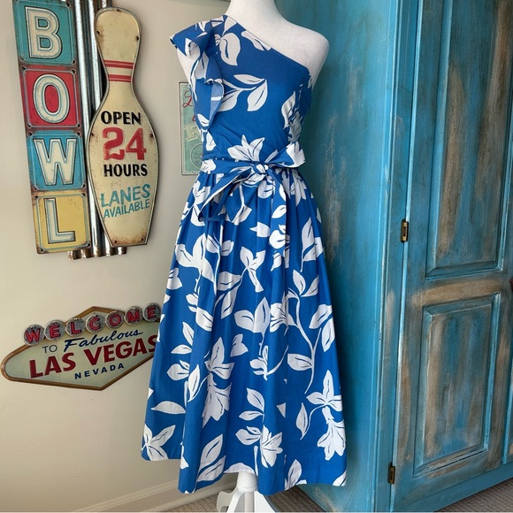J. Crew One-Shoulder Midi Dress Size 10 - Picture 1 of 10